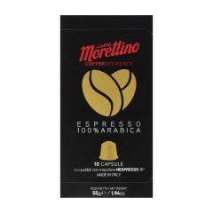 Morettino  Espresso 100% arabica 10 capsule compatibili Nespresso